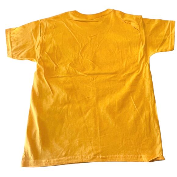 Gildan YMCA Twin Rivers T SHIRT Youth Boys Girls M 10/12 Play Sleep Retreat Gold - Picture 4 of 5